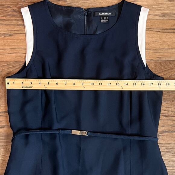 Ellen Tracy Sleeveless Sheath‎ Dress Black Office Career Work Party - Picture 5 of 9